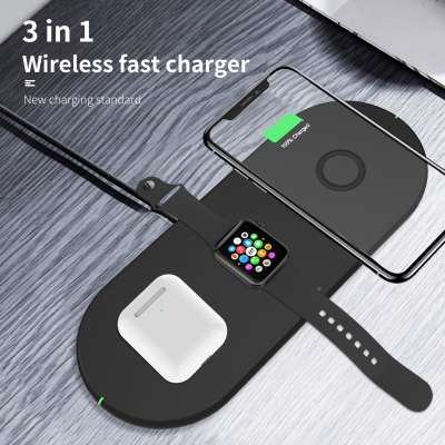 2020 new arrival 3 in 1 wireless charger 18W fast wireless charging for iPhone iWatch Airpods