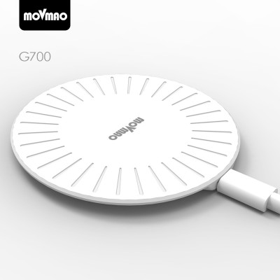 Tiny Innovative design round edge UFO type wireless mobile phone charger compatible with all match Qi wpc standard phones