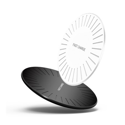 Portable 5W-7.5W-10W wireless charger slim size fast charging 7.5W QI wireless charger for Iphone 8/8 Plus/X