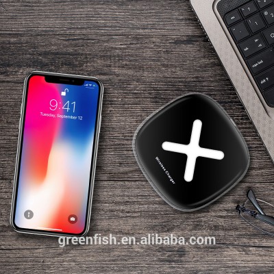 Self-design to offer you the unique flat transparent edge wireless phone charger compatible with iphone x,Samsung galaxy note7