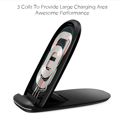 New Wholesale Wireless Charger 10W,Fast Charge Folded Wireless Charging Station for Samsung LG V30 G6 G7